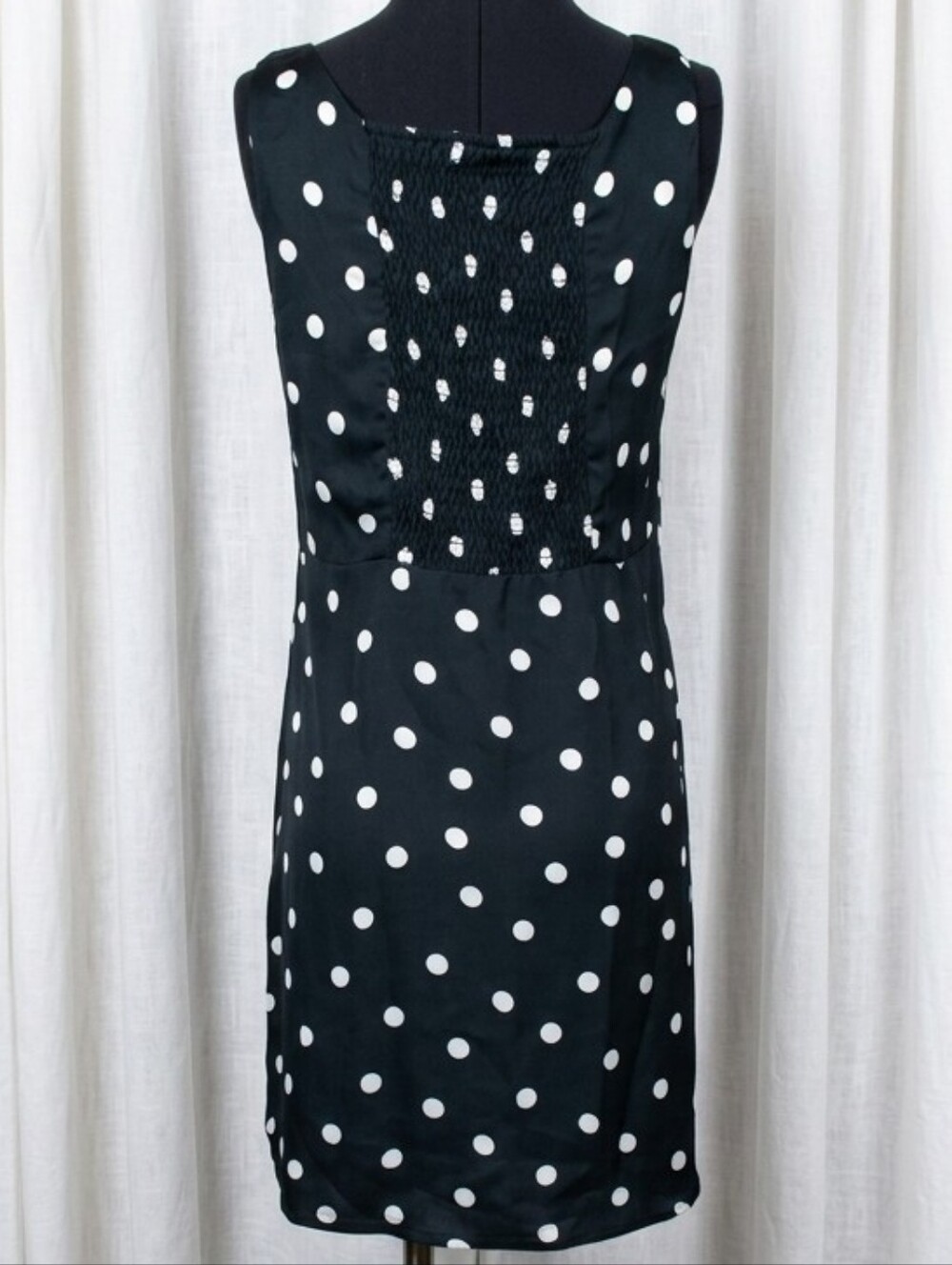 Skatie Navy Blue and White Polka Dot Mini Dress - Picture 2 of 6